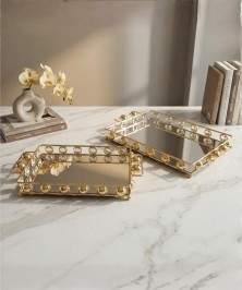 ZEYVE BONCUK 2-PIECE DECK. TRAY 37x23x5-43x29x5cm.